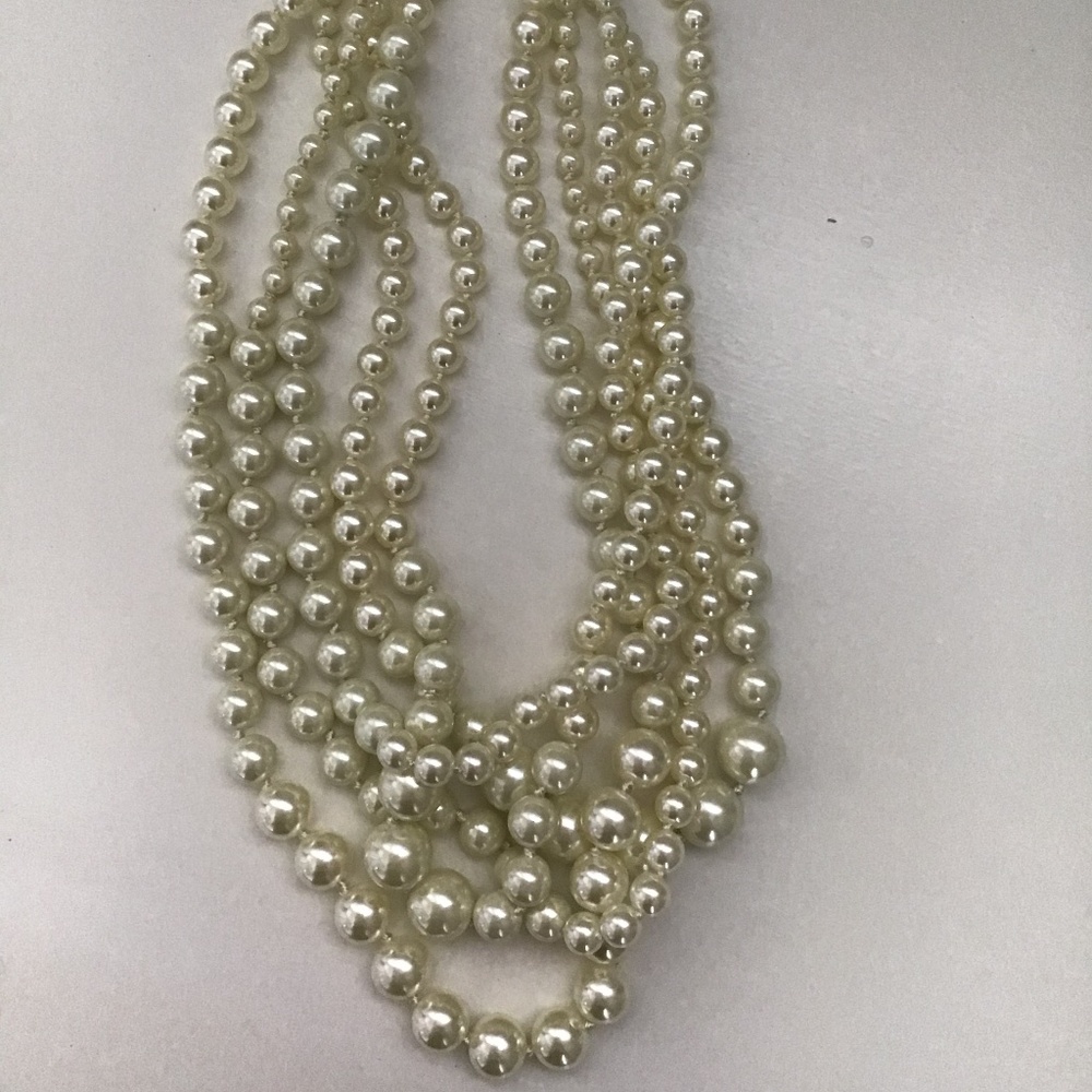 J. Crew Multi-Strand Pearl Necklace